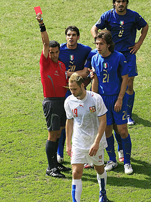 MS 2006,Red card